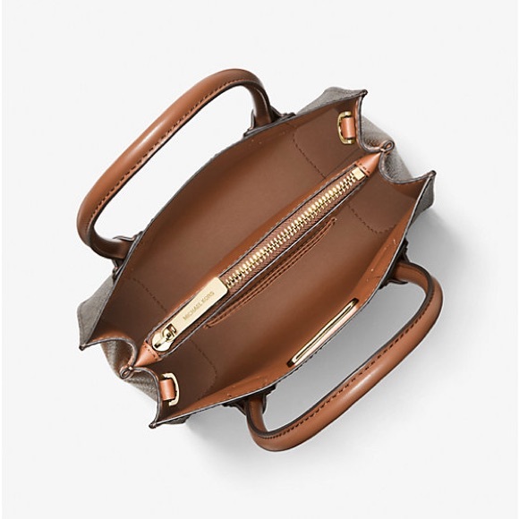 Mercer Medium Logo and Leather Accordion Crossbody Bag - Picture 2 of 3